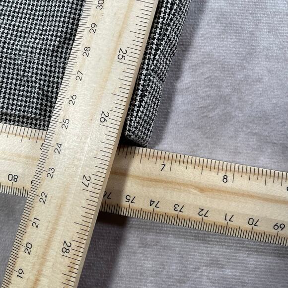 Vintage Lee Houndstooth Pants Pleated Straight Leg Dress Trousers Casual Pants - Picture 7 of 9